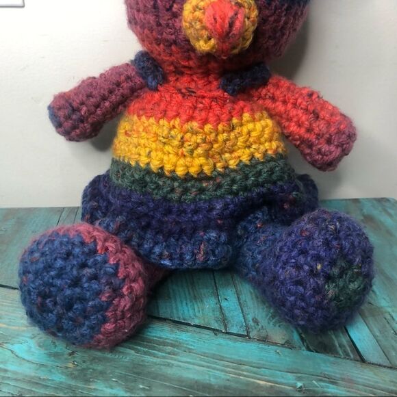Handmade Crocheted teddy Bear - Picture 4 of 8